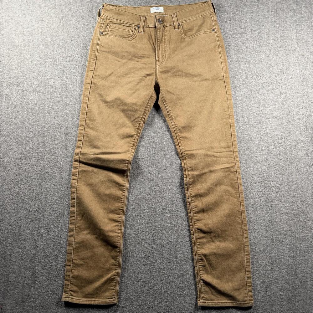 DENIZEN Levi's Jeans Mens 32x30 Beige 216 Slim Fit Straight Stretch Denim Pants